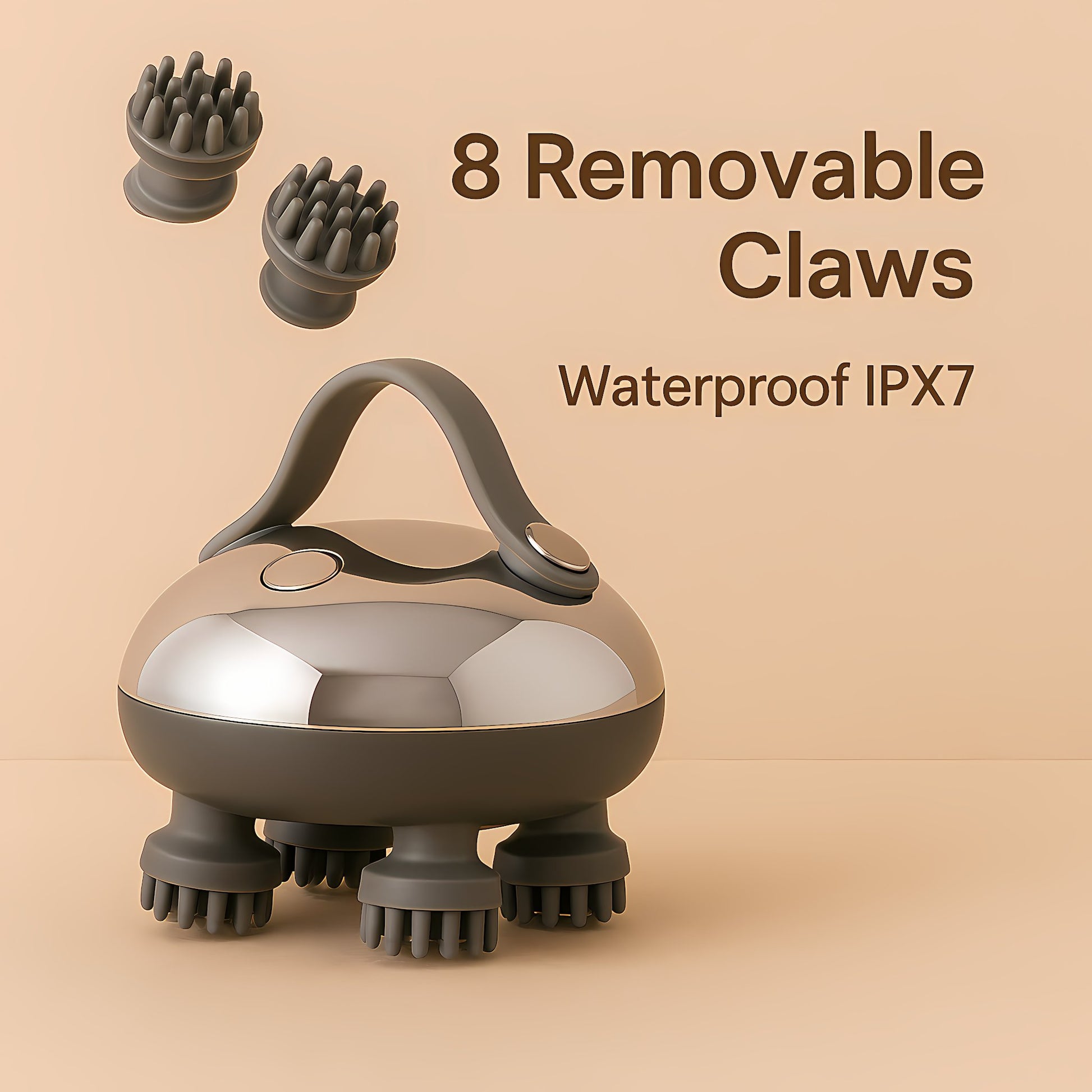 Electric Scalp Massager for Hair Growth | Waterproof 8-Claw Head Massager