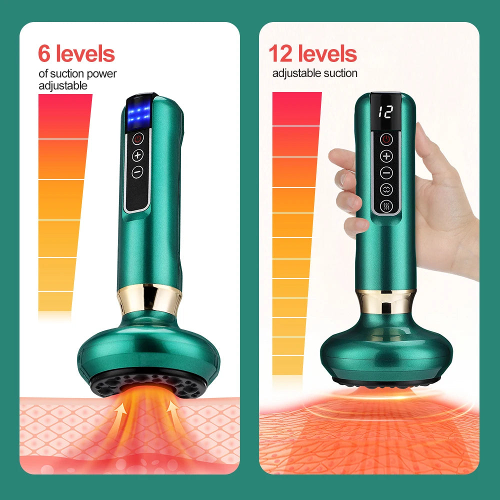 Electric Cupping Therapy Set Suction Cup anti Cellulite Massage Meridian Guasha Vacuum Body Massage Jars Physiotherapy Scraping