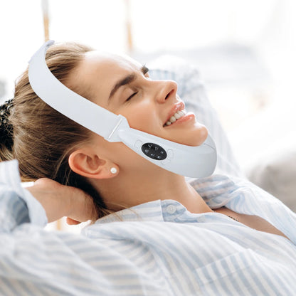 EMS Double Chin V Shape Lift Belt Facial Lifting Massager 5 Modes Face Slimming Vibration Face Lift Tighten Device Skin Care