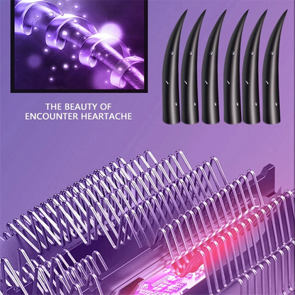 A97G Hair Dryer Curling Comb Hair Brush Styling Tool Hair Dryer and Volumizer Hair Straightener Manual Hair Dryer US Plug,C