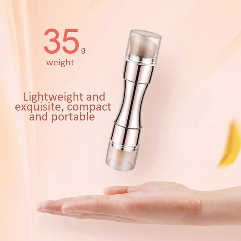 4 in 1 Makeup Brush Set Multifunctional Eye Shadow Brush Portable Foundation Brush Blush Brush Lip Brush