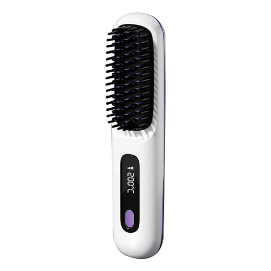 Hair Straightening Comb with Digital Display 3 Level Adjustables Hair Flat Irons Hair Styling Tool