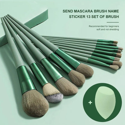 Makeup Brushes Sponge Set Make up for Women Cosmetic Goat Hair Tool Professional Eye Shadow Foundation Blush Blender Egg