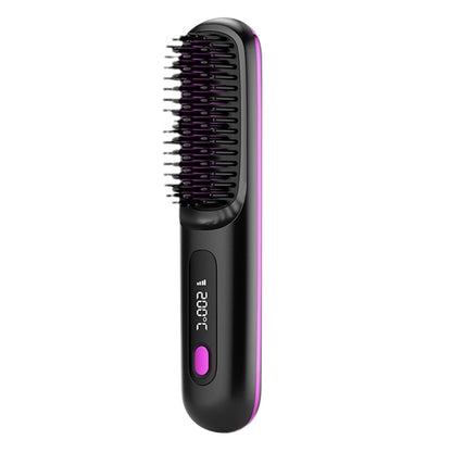 Hair Straightening Comb with Digital Display 3 Level Adjustables Hair Flat Irons Hair Styling Tool