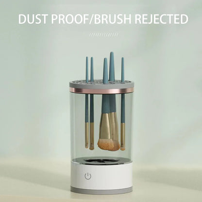 Valentines Day Gifts Electric Makeup Brush Cleaner Rechargeable Lazy Makeup Brush Cleaner Tool USB Makeup Brush Rotary Clean