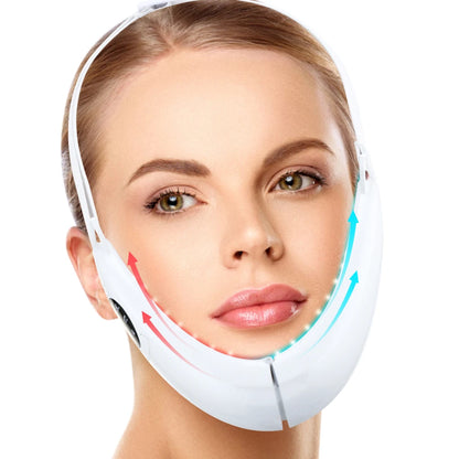 EMS Double Chin V Shape Lift Belt Facial Lifting Massager 5 Modes Face Slimming Vibration Face Lift Tighten Device Skin Care