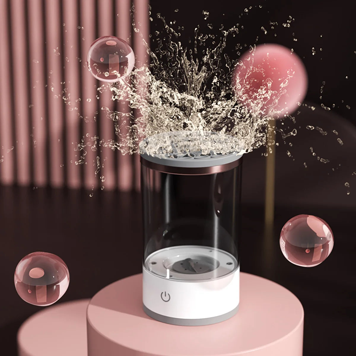 Valentines Day Gifts Electric Makeup Brush Cleaner Rechargeable Lazy Makeup Brush Cleaner Tool USB Makeup Brush Rotary Clean