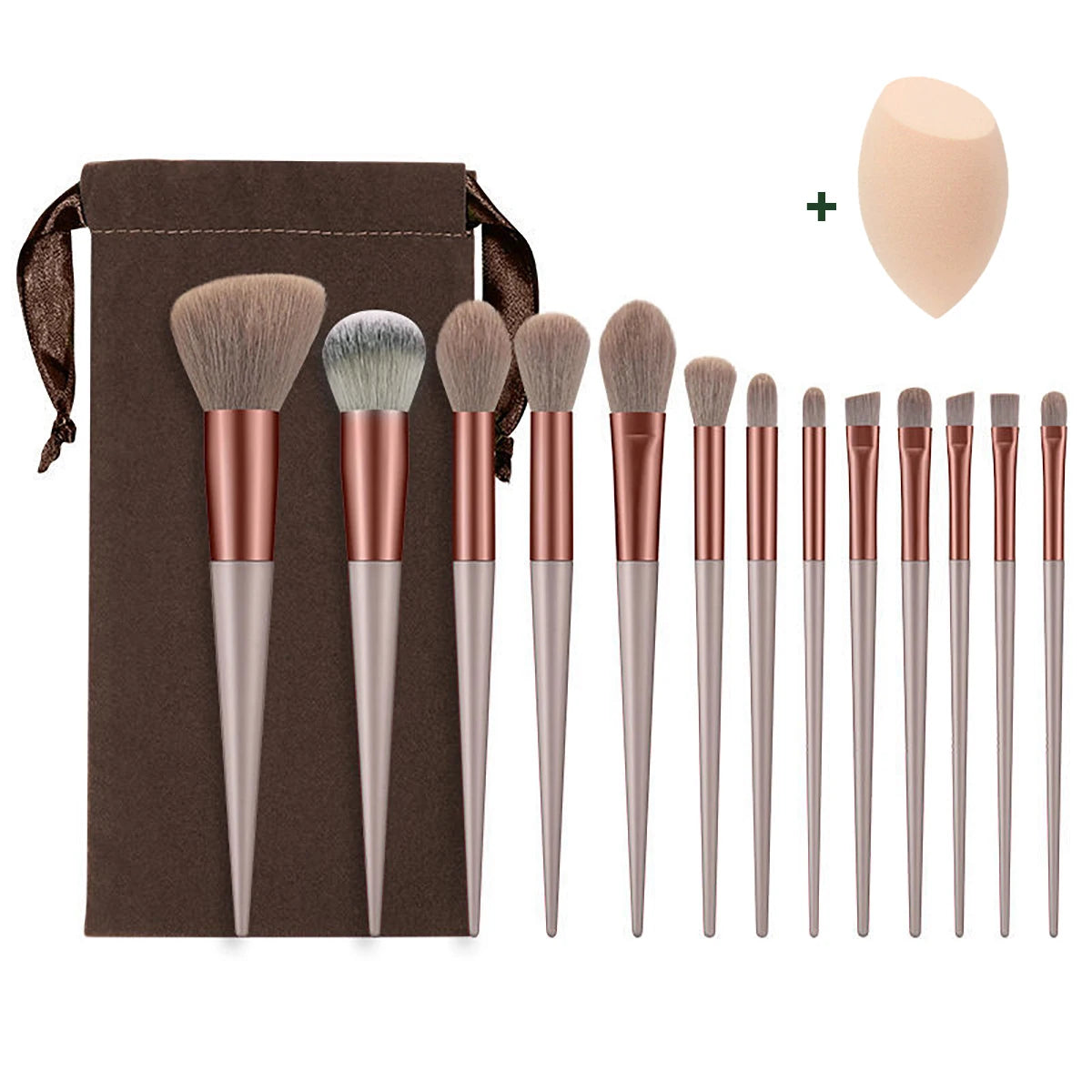Makeup Brushes Sponge Set Make up for Women Cosmetic Goat Hair Tool Professional Eye Shadow Foundation Blush Blender Egg