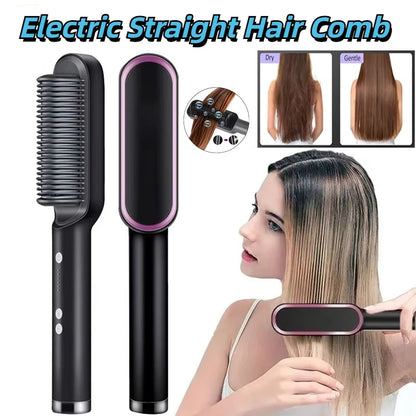 Negative Ionic Hair Straightener Quick Heated Electric Hot Comb Hair Straightener Professional Negative Ion Hair Care Hairstyle